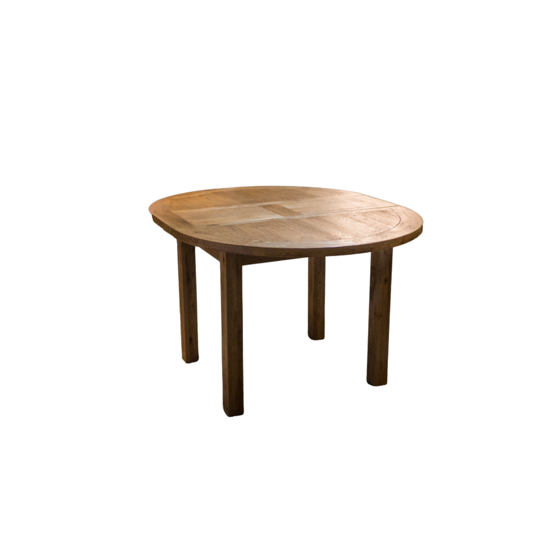 Oak Round Extension Dining Table 106cm image 0